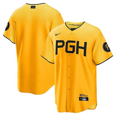 Men's Nike Gold Pittsburgh Pirates 2023 City Connect Replica Jersey
