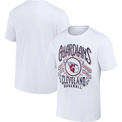 Men's Darius Rucker Collection by Fanatics White Cleveland Guardians Distressed Rock T-Shirt