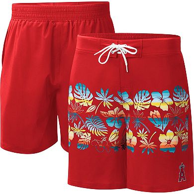 Men's G-III Sports by Carl Banks  Red Los Angeles Angels Breeze Volley Swim Shorts