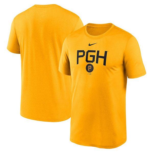 Men's Nike Gold Pittsburgh Pirates 2023 City Connect Large Logo T-Shirt