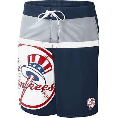 Men's G-III Sports by Carl Banks Navy New York Yankees Sea Wind Swim Shorts