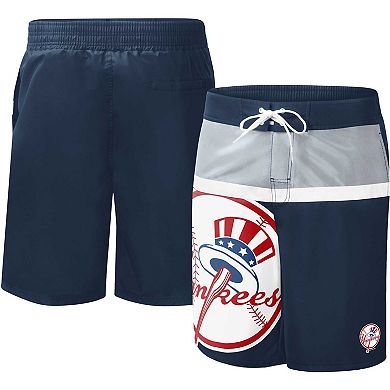 Men's G-III Sports by Carl Banks Navy New York Yankees Sea Wind Swim Shorts