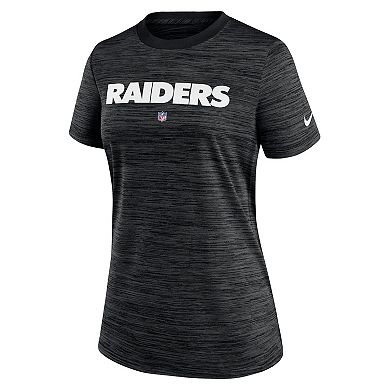 Women's Nike Black Las Vegas Raiders Sideline Velocity Performance T-Shirt