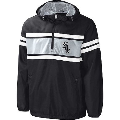 Men's G-III Sports by Carl Banks Black Chicago White Sox Game Score Half-Zip Windbreaker