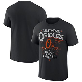 Men's Darius Rucker Collection by Fanatics Black Baltimore Orioles Beach Splatter T-Shirt