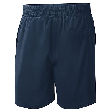 Men's G-III Sports by Carl Banks Navy Atlanta Braves Breeze Volley Swim Shorts