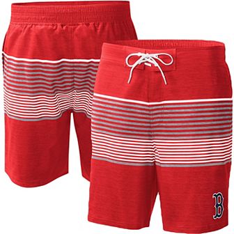 Men's G-III Sports by Carl Banks Red Boston Red Sox Coastline Volley Swim Shorts