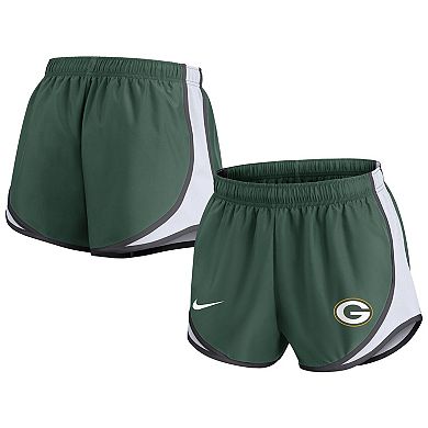 Women's Nike Green Green Bay Packers Plus Size Tempo Shorts