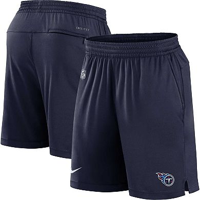 Men's Nike Navy Tennessee Titans Sideline Performance Shorts