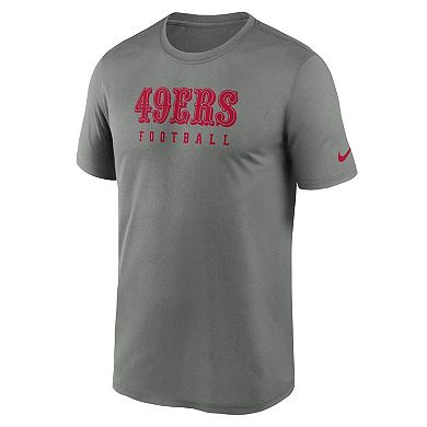 Men's Nike Heather Gray San Francisco 49ers Sideline Legend Performance ...