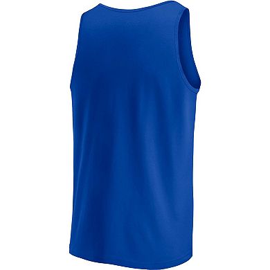 Men's Fanatics Branded Royal Kentucky Wildcats Stripe Block Tank Top