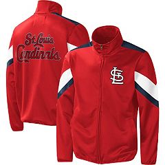 St. Louis Cardinals G-III Sports by Carl Banks Lineman Half-Zip Hoodie  Jacket - Navy/Red