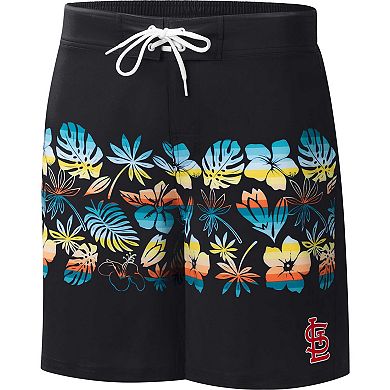Men's G-III Sports by Carl Banks Black St. Louis Cardinals Breeze Volley Swim Shorts