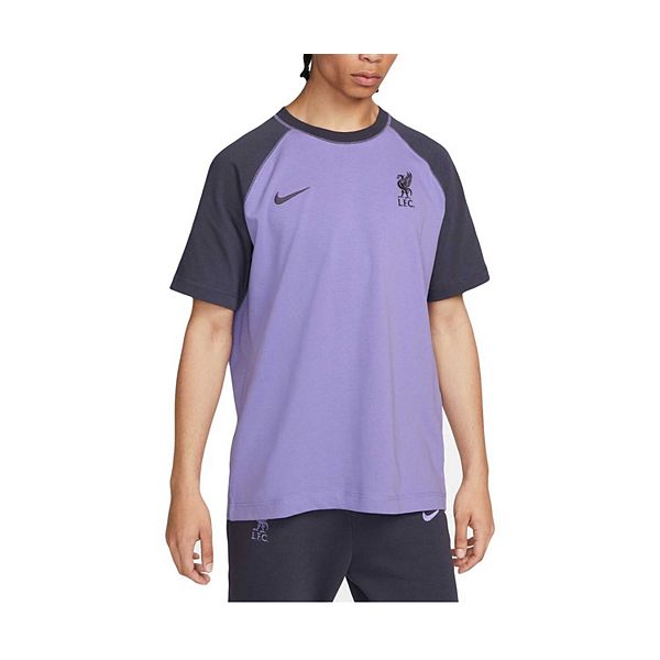 liverpool nike travel t shirt purple