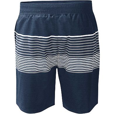 Men's G-III Sports by Carl Banks Navy Atlanta Braves Coastline Volley Swim Shorts