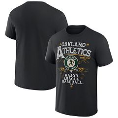 Men's Nike Green Oakland Athletics Cooperstown Collection Wordmark Script  Logo T-Shirt