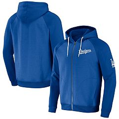 Los Angeles Dodgers New Era Raglan Quarter-Zip Hoodie - Black