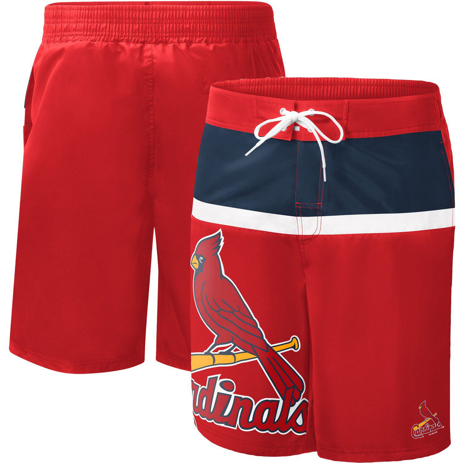 Men's G-III Sports by Carl Banks Red St. Louis Cardinals Sea Wind Swim  Shorts