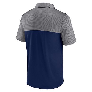 Men's Fanatics Branded Navy/Heather Gray Notre Dame Fighting Irish Polo