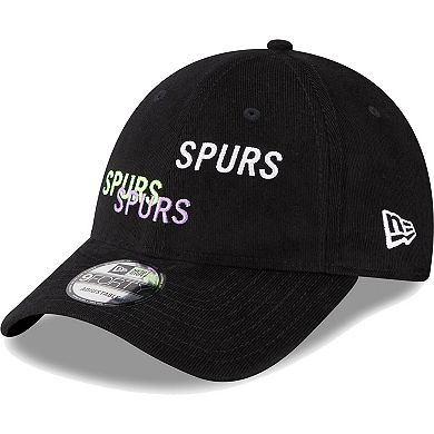 Men's New Era Black Tottenham Hotspur Triple Wordmark 9FORTY Adjustable Hat