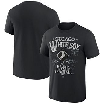 Men's Darius Rucker Collection by Fanatics Black Chicago White Sox Beach Splatter T-Shirt