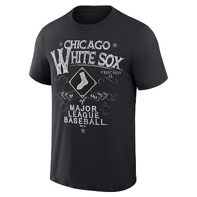 Men's Darius Rucker Collection by Fanatics Black Chicago White Sox Beach Splatter T-Shirt