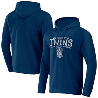 Men's Darius Rucker Collection by Fanatics Navy Minnesota Twins Waffle-Knit Raglan Pullover Hoodie