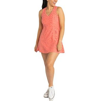 Women's Lusso Pink St. Louis Cardinals Tess Cheetah V-Neck Racerback Dress
