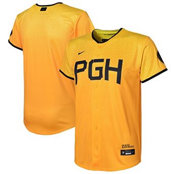 Youth Nike Gold Pittsburgh Pirates 2023 City Connect Replica Jersey