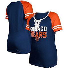 Cleveland Browns New Era Women's Training Camp Raglan V-Neck T-Shirt -  White/Gray