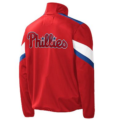 Men's G-III Sports by Carl Banks Red Philadelphia Phillies Earned Run Full-Zip Jacket