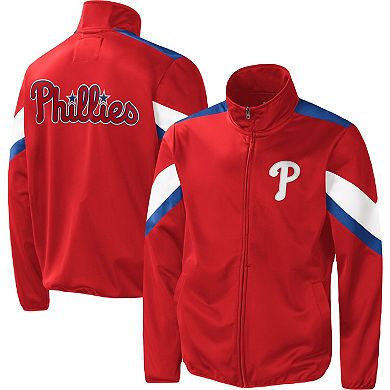 Men's G-III Sports by Carl Banks Red Philadelphia Phillies Earned Run Full-Zip Jacket