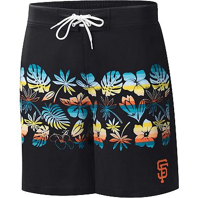 Men's G-III Sports by Carl Banks Black San Francisco Giants Breeze Volley Swim Shorts