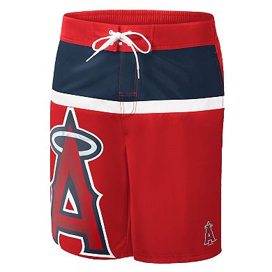 Men's G-III Sports by Carl Banks Red Los Angeles Angels Sea Wind Swim Shorts