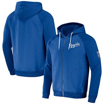 Men's Darius Rucker Collection by Fanatics Royal Kansas City Royals Raglan Full-Zip Hoodie