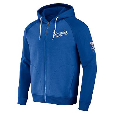 Men's Darius Rucker Collection by Fanatics Royal Kansas City Royals Raglan Full-Zip Hoodie