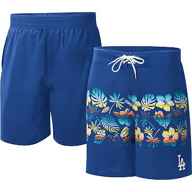 Men's G-III Sports by Carl Banks Royal Los Angeles Dodgers Breeze Volley Swim Shorts