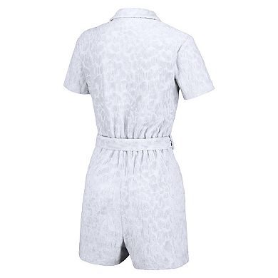 Women's Lusso White San Francisco Giants Trixie Cheetah Romper