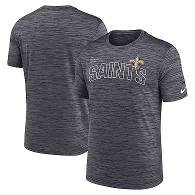 Men's Nike  Black New Orleans Saints Big & Tall Velocity Performance T-Shirt
