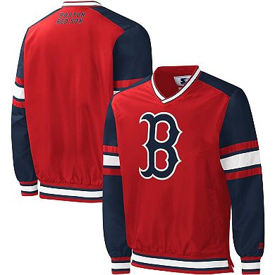 Men's Starter Red Boston Red Sox Yardline Pullover Windbreaker