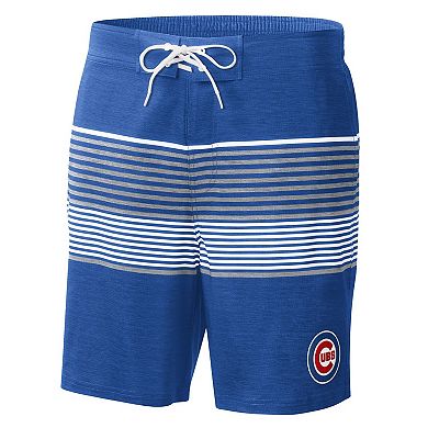 Men's G-III Sports by Carl Banks Royal Chicago Cubs Coastline Volley Swim Shorts