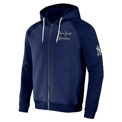 Men's Darius Rucker Collection by Fanatics Navy New York Yankees Raglan Full-Zip Hoodie