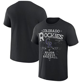 Men's Darius Rucker Collection by Fanatics Black Colorado Rockies Beach Splatter T-Shirt