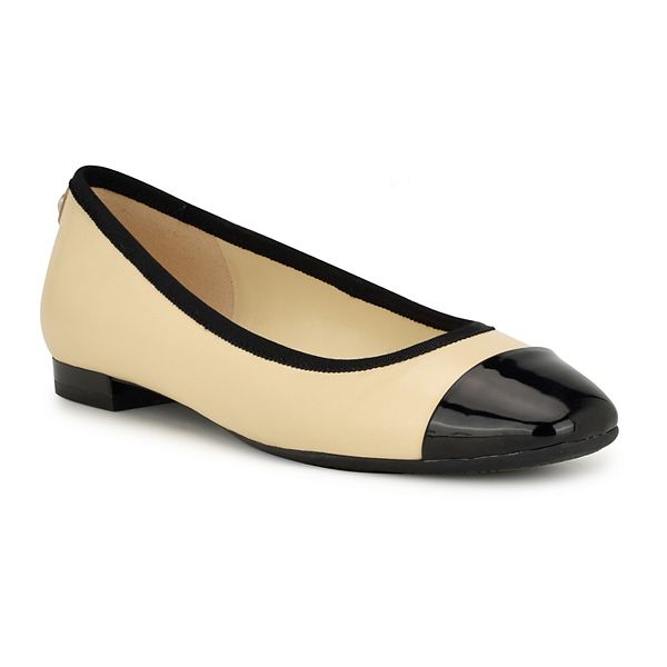 Nine West Ollin Women's 9X9 Slip-On Flats - Light Natural Leather (10)