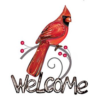 FC Design 14.5"H Cardinal Welcome Wall Plaque Décor Figurine