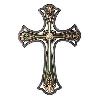 FC Design 15.75"H Decorative Wall Cross Religious Statue Home Decoration Figurine