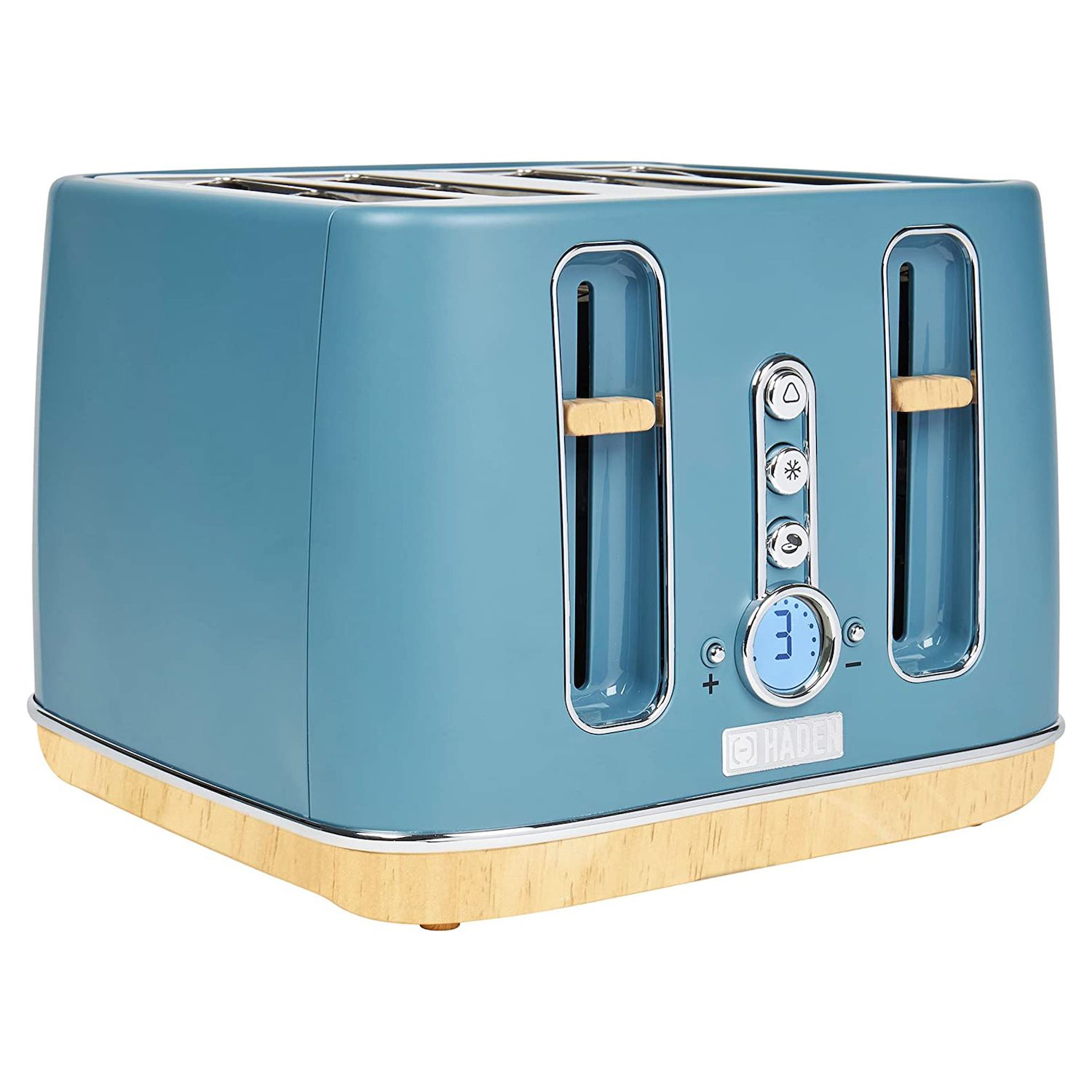 MegaChef Silver 4 Slice Toaster in Stainless Steel
