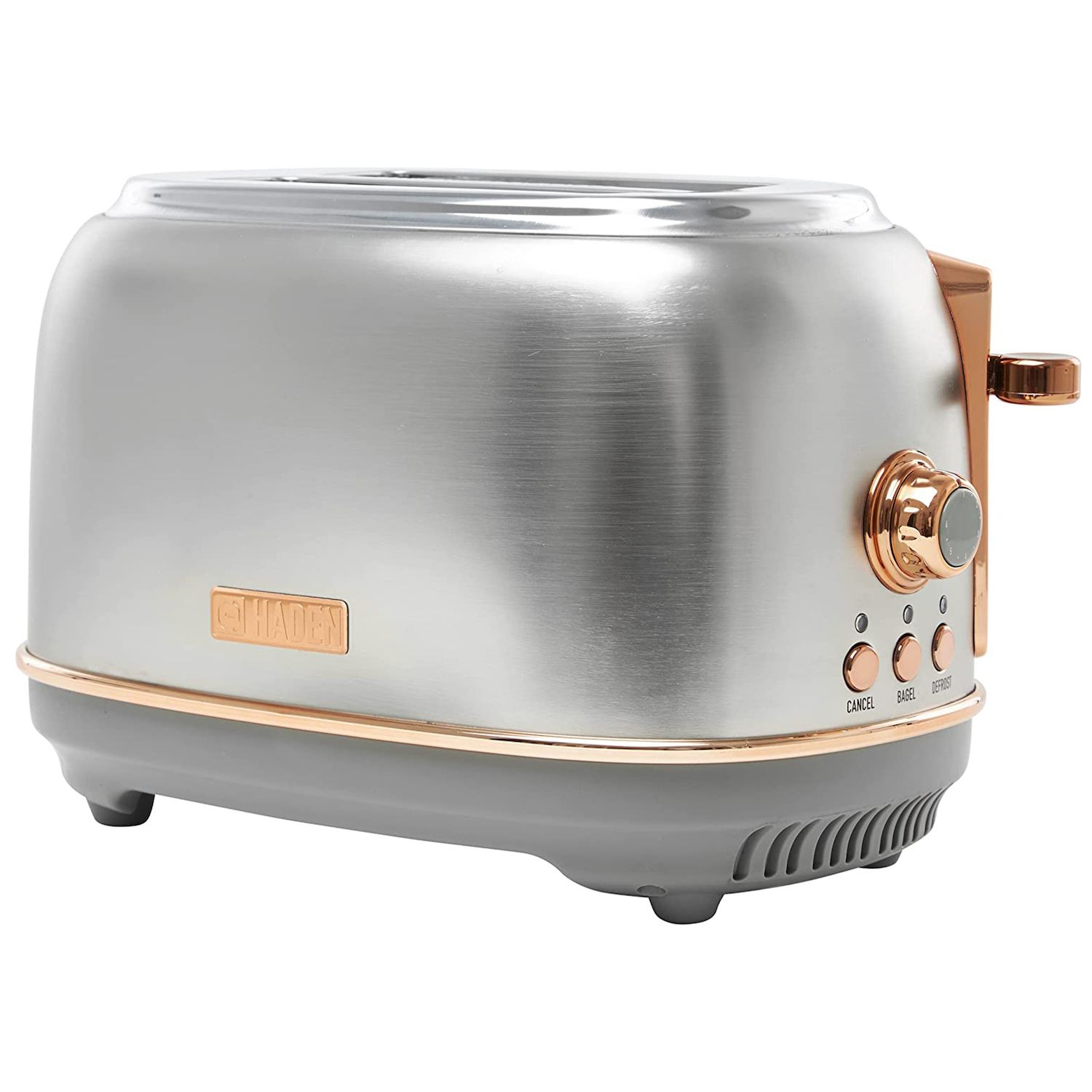 Haden Heritage 4-Slice Wide Slot Stainless Steel Body Retro Toaster,  Turquoise