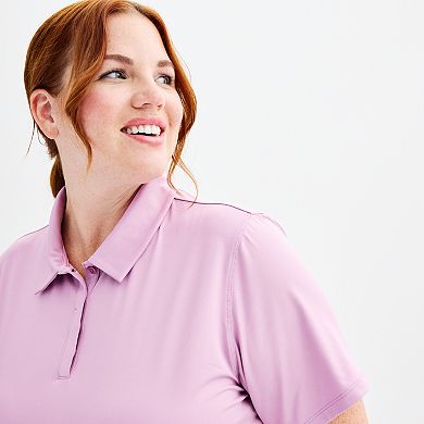 Plus Size Tek Gear® Curved Hem Golf Polo