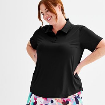 Plus Size Tek Gear® Curved Hem Golf Polo